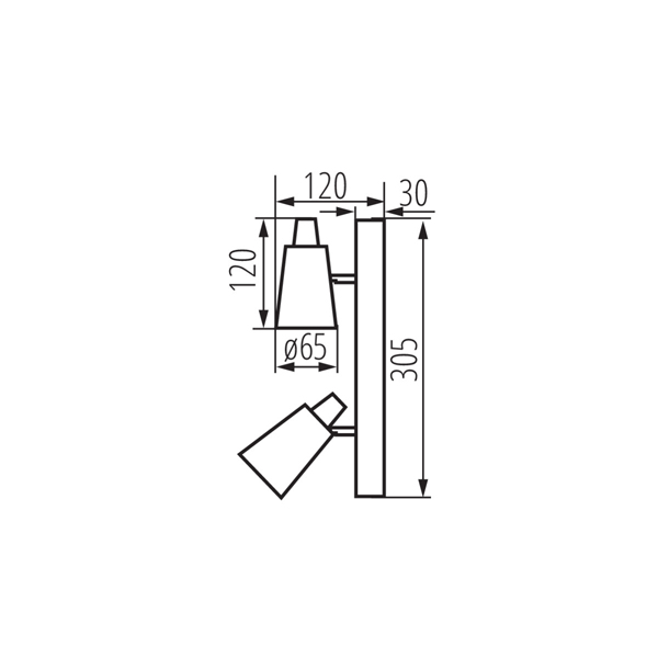 Точечный светильник KANLUX SEMPRA EL-2I W-SR (33092), 100024724