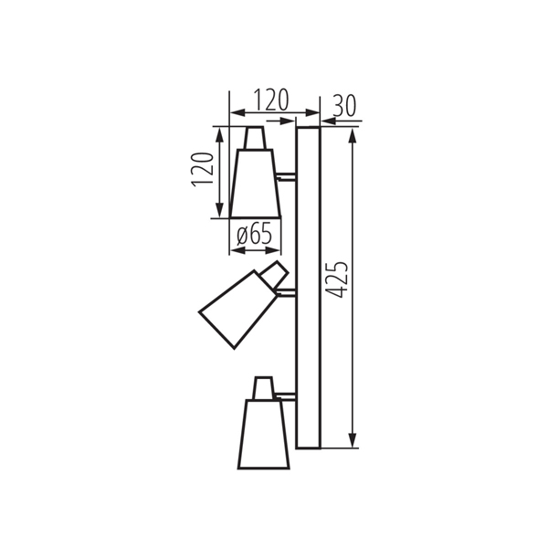 Точковий світильник KANLUX SEMPRA EL-3I B-SR (33095) , 100024727