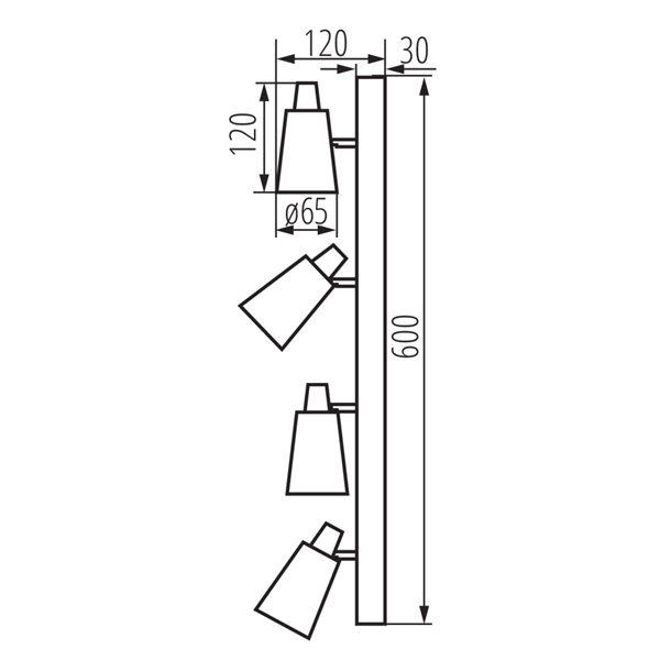 Точечный светильник KANLUX SEMPRA EL-4I B-SR (33097), 100024728