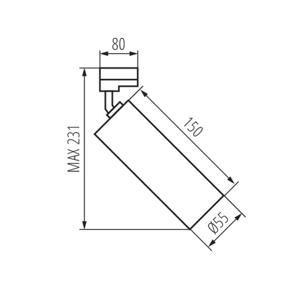 Светильник трековый KANLUX ATL2 GU10-B (33139), 100024797