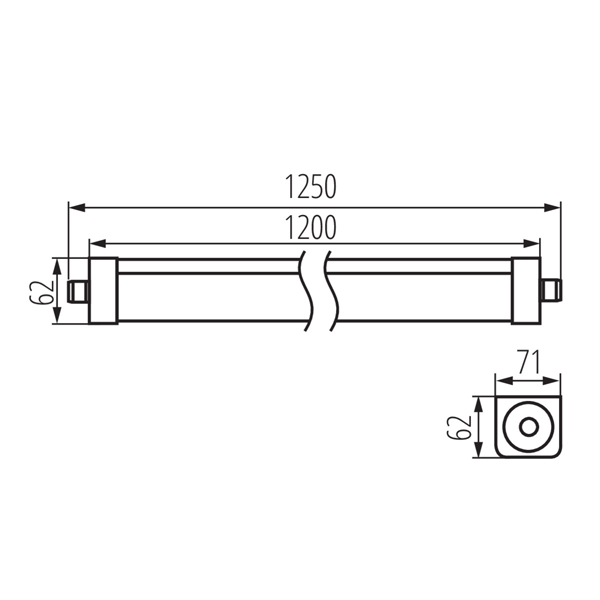 Линейный светильник KANLUX TP STRONG LED 48W-NW (33170), 100024754