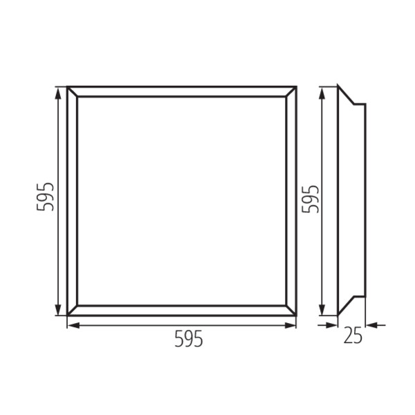 Светодиодный светильник KANLUX BLINGO TUN48W 6060 NW (33179), 100024913