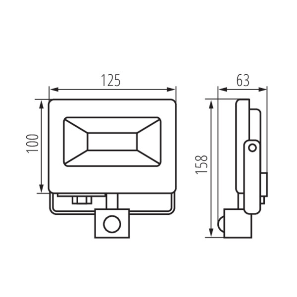 Прожектор KANLUX ANTEM LED 20W-NW-SE B (33206), 100024785