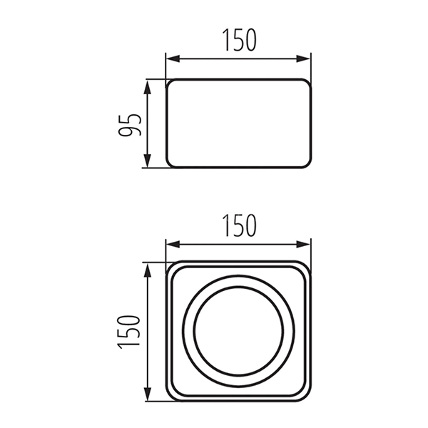 Точечный светильник KANLUX TUBEO ES 50-B (33271), 100024814