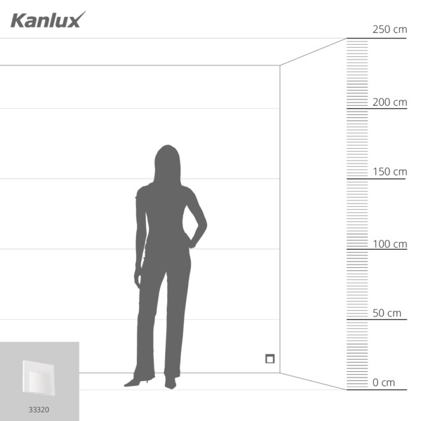 Светодиодный лестничный светильник KANLUX ERINUS LED L W-WW (33320), 100024773