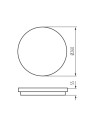 Светодиодный светильник KANLUX BENO 24W NW-O-SE W (33344), 100024769