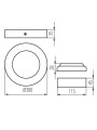 Светодиодный светильник KANLUX downlight CARSA V2LED 24W-NW-W (33541), 100024823