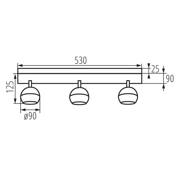 Светодиодный светильник KANLUX GALOBA EL-3I B (33677), 100025030