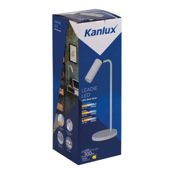 Настільна лампа KANLUX LEADIE LED W (35290) , 100024879