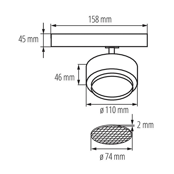 Светильник трековый KANLUX BTL 28W-930-B (35655), 100024878