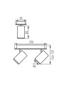 Светодиодный светильник KANLUX EVALO EL-2I W-SR (35692), 100025012