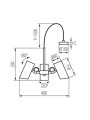 Люстра KANLUX AGZAR C 3xE14 B (36252), 100024896