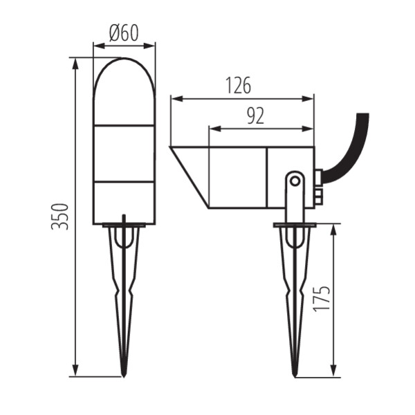 Уличный светильник KANLUX GRIBLO 7 GR (36432), 100024953