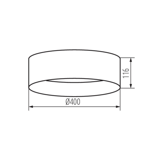 Светодиодный светильник KANLUX RIFA LED 17,5W WW W/W (36461), 100024947