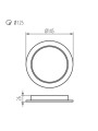 Светодиодный светильник KANLUX downlight TAVO LED DO 12W-NW (36512), 100024900