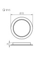 Світильник KANLUX типу downligh TAVO LED DO 18W-NW (36513) , 100024911