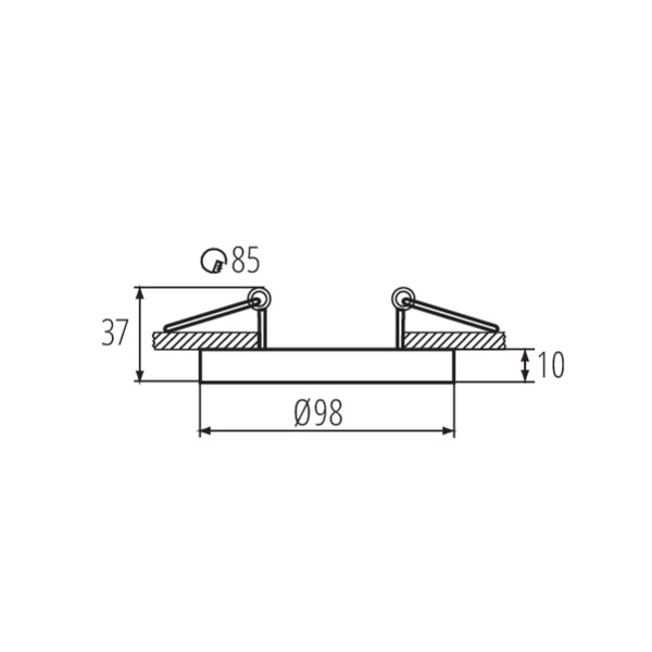 Точечный светильник KANLUX TINY BORD DTO-W (37167), 100024974