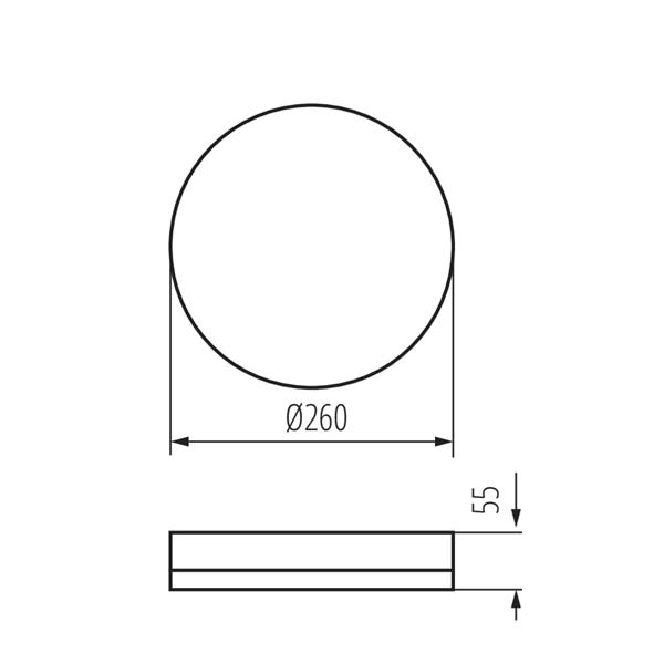 Светодиодный светильник KANLUX IPER LED 26W-NW-O-SE (37300), 100025034