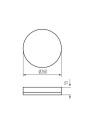 Светодиодный светильник KANLUX IPER LED 26W-NW-O-SE (37300), 100025034