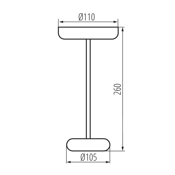 Настольная лампа KANLUX FLUXY LED IP44 B (37311), 100024983