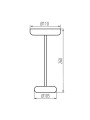 Настольная лампа KANLUX FLUXY LED IP44 B (37311), 100024983
