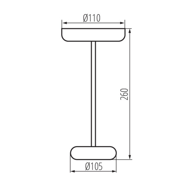 Настільна лампа KANLUX FLUXY LED IP44 BL (37312) , 100024984