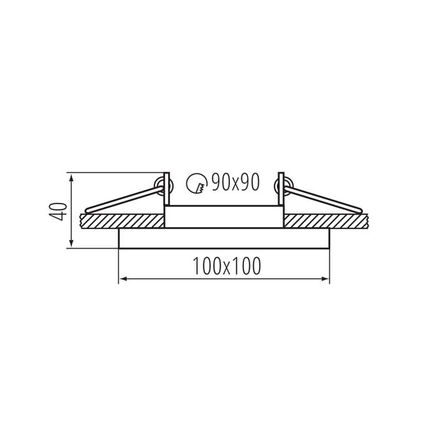 Точечный светильник KANLUX ARET DTL B/B (38365), 100025029