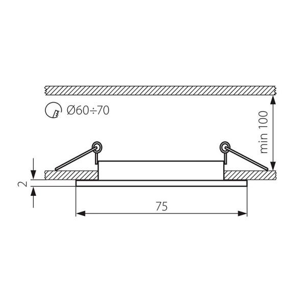 Точечный светильник KANLUX Navi CTX-DS10-SN (4695), 100012855