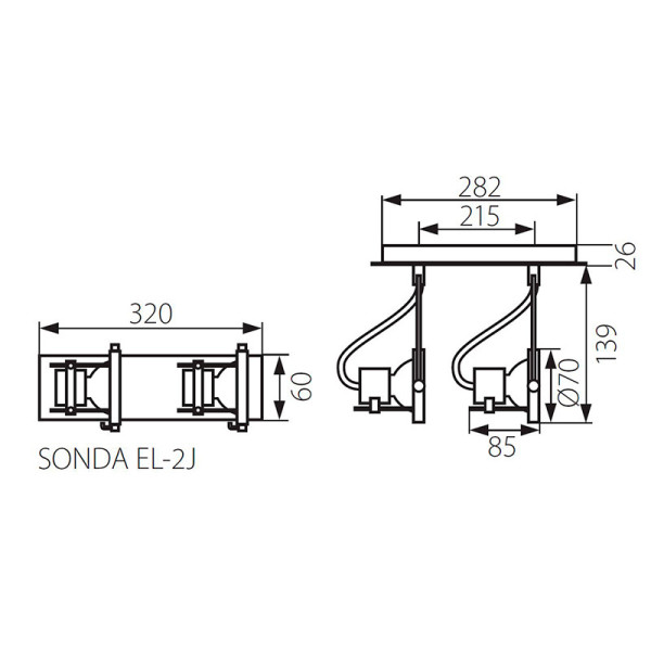 Спот KANLUX Sonda EL-2J (4796), 100012728