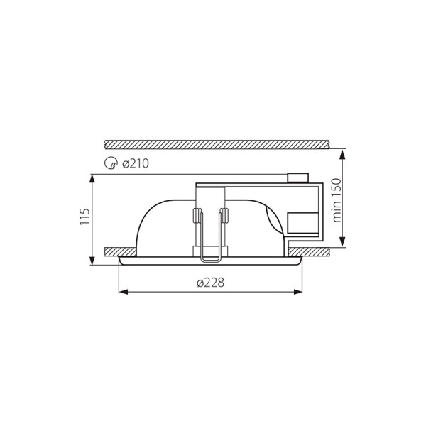 Точечный светильник KANLUX Ralf DL-220-W (4820), 100012842