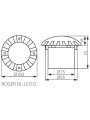 Грунтовой уличный светильник KANLUX Roger DL-LED12 (7280), 100013408