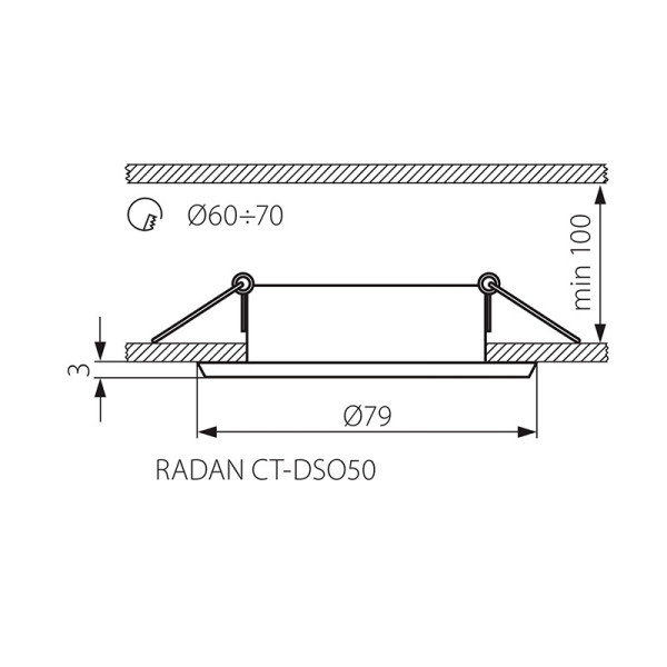 Точечный светильник KANLUX Radan CT-DSO50 (7362), 100012882