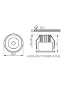 Точковий світильник KANLUX Haxa-DSO POWER LED-B (8103) , 100012991