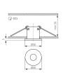 Точковий світильник KANLUX Else CT-2116C-C (821) , 100012970