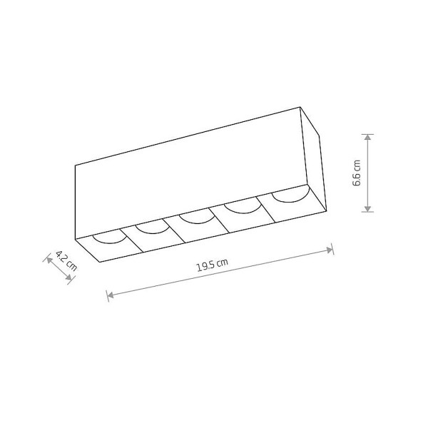 Точечный светильник Nowodvorski Midi Led 1x20w 4000K 1800Lm IP20 Wh (10052), 100022884