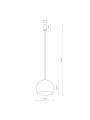 Подвесной светильник Nowodvorski Candy I Zwis GU10 1x35W IP20 Wh (10335), 100022965