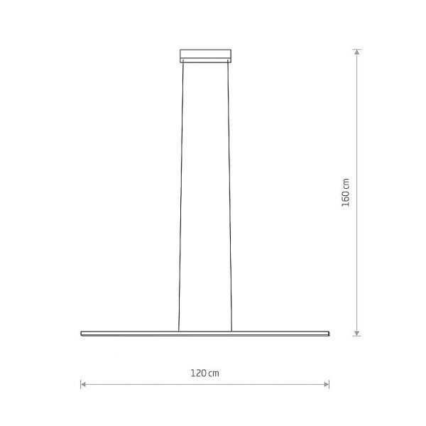 Подвесной светильник Nowodvorski Bar LED 1x24W 3000K 800Lm IP20 Bl (10363), 100022974