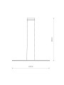 Подвесной светильник Nowodvorski Bar LED 1x24W 3000K 800Lm IP20 Bl (10363), 100022974