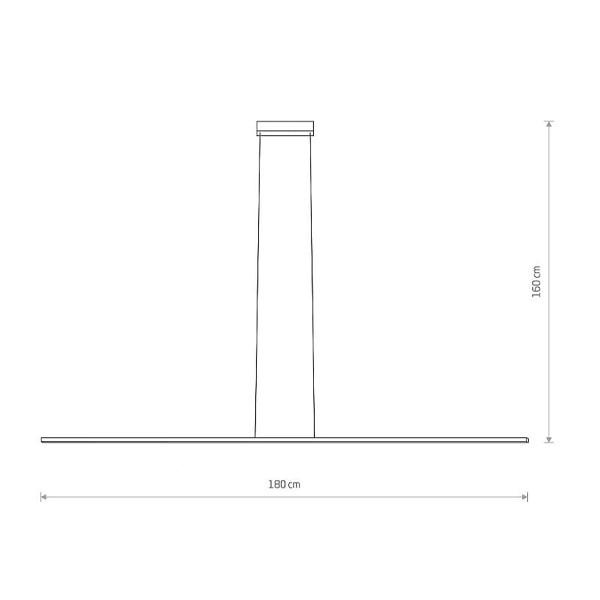Подвесной светильник Nowodvorski Bar LED 1x36W 3000K 1200Lm IP20 Bl (10365), 100022976