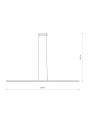 Подвесной светильник Nowodvorski Bar LED 1x36W 3000K 1200Lm IP20 Bl (10365), 100022976