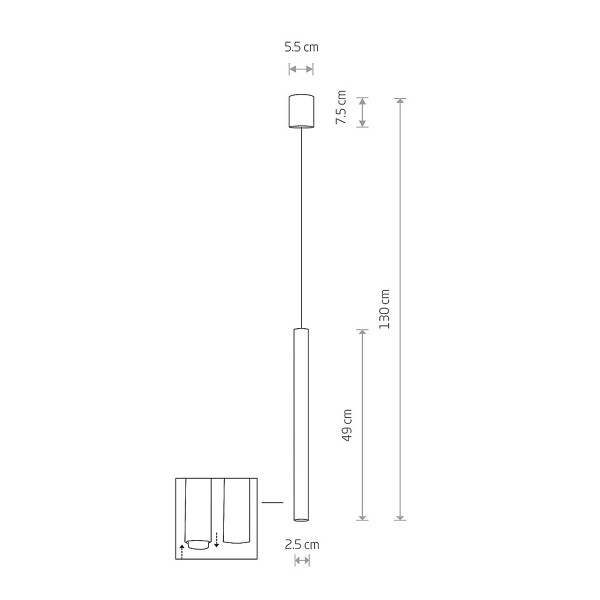 Подвесной светильник Nowodvorski Laser 490 G9 1x10W IP20 Satine Copper (10452), 100023019