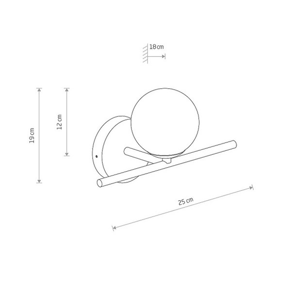 Світильник Nowodvorski Aralia G9 1x5W IP44 Br (10527) , 100023064