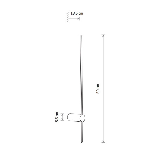 Светильник Nowodvorski Saber M Led 1x11W 4000K 410Lm IP20 Bl (10853), 100023118