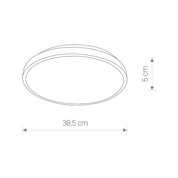 Светильник Nowodvorski Agnes Round Pro Led 1x22W 4000K 1300Lm IP44 Bk (10972), 100024475