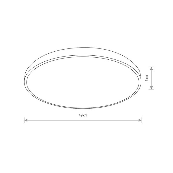 Светильник Nowodvorski Agnes round LED 1x32W 4000K 2700Lm IP44 Bk (10974), 100024480