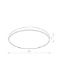 Светильник Nowodvorski Agnes round LED 1x32W 4000K 2700Lm IP44 Bk (10974), 100024480
