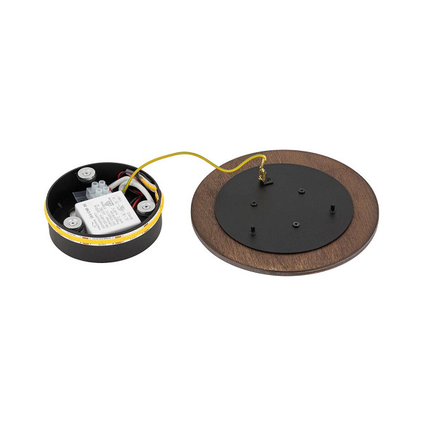Светильник Nowodvorski Ring Timber Led S 1x7W 3000K 60Lm IP20 Brown (11288), 100024477