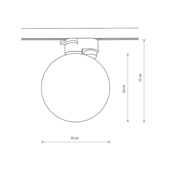 Светильник трековый Nowodvorski Profile Snowball G9 1x12W IP20 Wh (11298), 100024481
