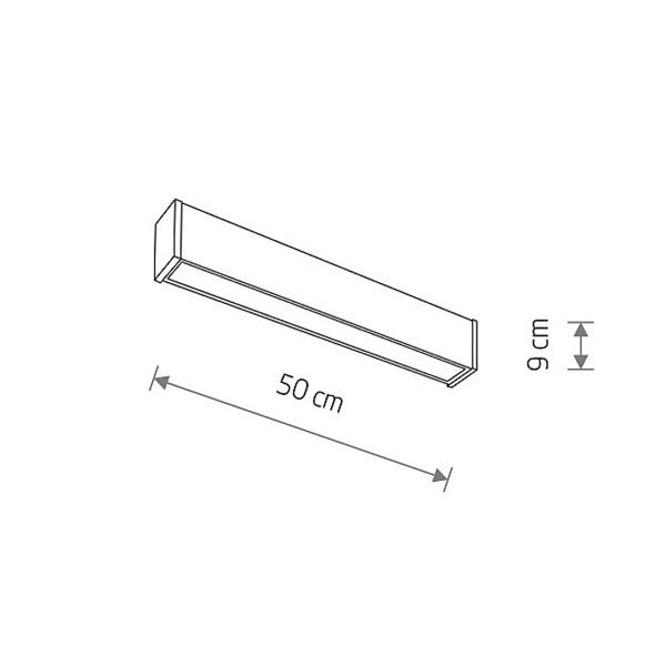 Светильник Nowodvorski Outline S Led 1x20W 3000K 1200Lm IP44 Bk (11360), 100024472