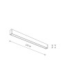 Светильник Nowodvorski Outline M Led 1x35W 3000K 1800Lm IP44 Bk (11361), 100024473